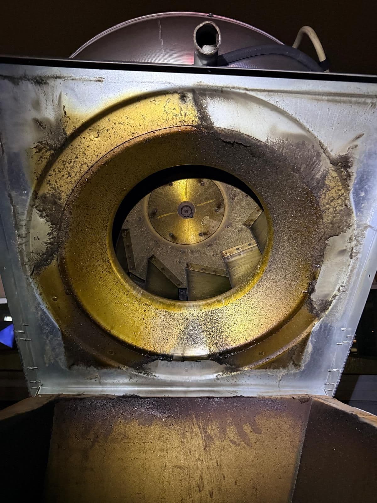 Dirty Kitchen Exhaust fan in Edmonton