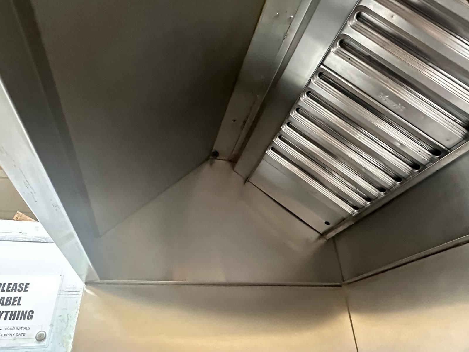 After cleaning kitchen eshaust
